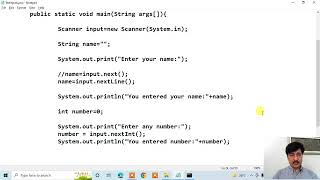 03 Java Reading Inputs from Keyboard