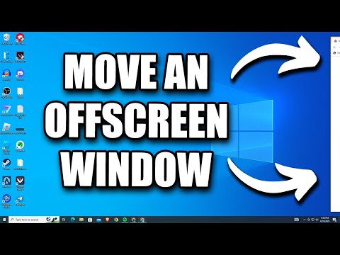How to move a window off-screen in Windows 10/11