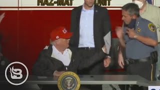 Trump Goes VIRAL for Awesome Hot Mic Moment with First Responders