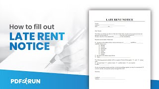 How to Fill Out Late Rent Notice Online | PDFRun