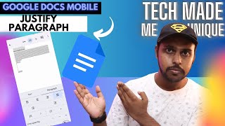 How to justify paragraph in google docs mobile |paragraph alignment google docs mobile