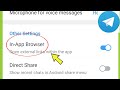 Telegram | In-App Browser Setting