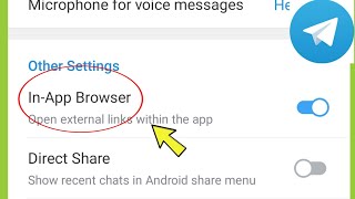 Telegram | In-App Browser Setting