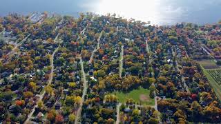 Fall Drone Flight in Baie d'Urfé