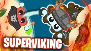 SUPERVIKING DEFEATS PIRATE WITH *VIKINGSHIP* IN STARVE.IO! (Starve io Superplayer)