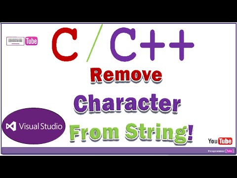 How to remove a character (char) from a string in C/C++ How to remove a character (char) from a string in C/C++