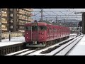 【4k】jr七尾線　普通列車415系電車　ｻﾜc02編成　津幡駅発車