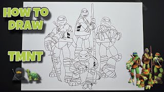 How To Draw The Teenage Mutant Ninja Turtles | TMNT #drawing #tmnt