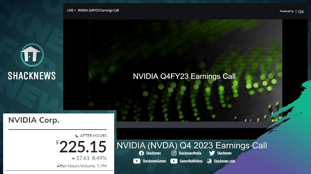 NVIDIA (NVDA) Q4 2023 Earnings Call + Q&A - YouTube