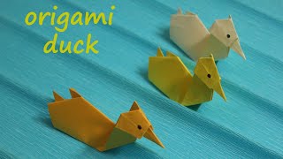 How to make paper duck step by step – origami tutorial
