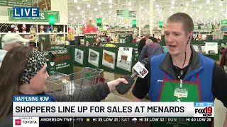 Black Friday shopping at Menards