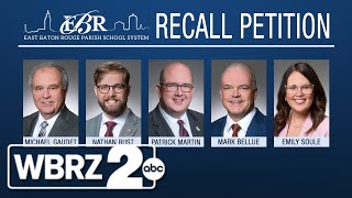 How many signatures are needed in proposed recall of EBR school board members? Details here