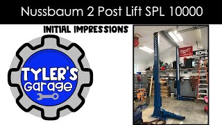 Nussbaum SPL10 2 Post Lift USA Made Initial Review v2