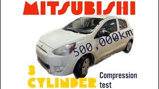 500,000 km Mitsubishi Mirage compression test