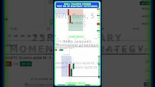 23rd January Gap Momentum strategies #stockmarket #trading #banknifty #livetrading