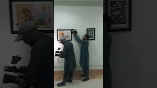 students art exhibition in Buitems University Fine arts gallery #viral #artlovers