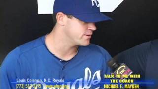 LOUIS COLEMAN KANSAS CITY ROYALS \u0026 COACH MAYDEN