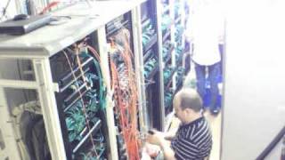 Network Room Recabling Time Lapse