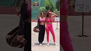 Neha Sharma & Aisha Sharma Stunning Spotted outside Gym Shorts 🔥