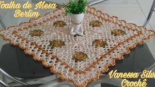 Toalha de Mesa Berlim ♡ Tutorial Crochê Passo a Passo