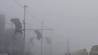 Can Any One See Blackpool Tower? Fog Promenade Walkalong