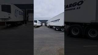 With long truck 25m at unloading place #scandinavia #work #povtruck #povtruck #viral #vlogger #fyp