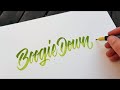 Best Brush Pen Calligraphy Compilation (Satisfying Modern Calligraphy)