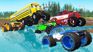 Monster Trucks Mud Battle #1 - Beamng drive