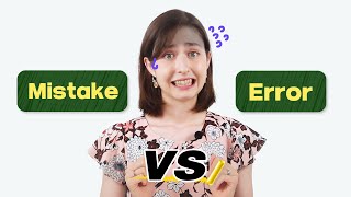 Difference between Mistake vs Error | Similar Vocabulary Comparison with Spencer