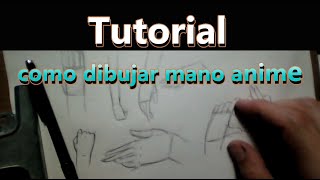 como dibujar manos anime / facil /