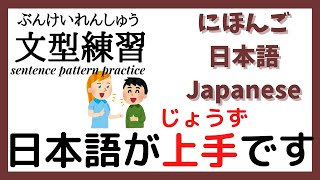 Minna No Nihongo Lesson 9 | Speaking Practice | Sentence Pattern Drill　日本語が上手です