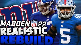 Kayvon Thibodeaux and Evan Neal New York Giants Rebuild! Daniel Jones Gets Replaced! Madden 22