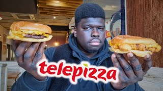 PROVANDO OS HAMBÚRGUERES DA TELEPIZZA. SERÁ QUE VALE A PENA?