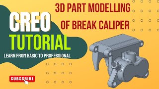 Create a Break Caliper | Creo Parametric | Full Tutorial