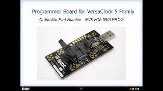 VersaClock 5 Programmable Clock Generators Overview by IDT