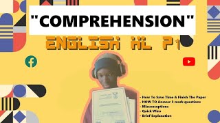 How To Answer Grade 12 ENGLISH HL Comprehension (Full Lesson)