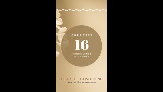 16 Great Condolence Messages - The Art Of Condolence