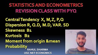 STATISTICS AND ECONOMICS REVISION CLASS 1 #ugcneteconomics #hpsc2025 #centraltendency