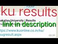 Ku degree sems results 2018