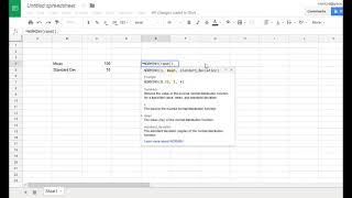 Google Sheets Create Normally Distributed Sample Data