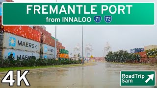 Drive to Fremantle Port - Perth, Western Australia - 🇦🇺 4K / Raw Audio / POV