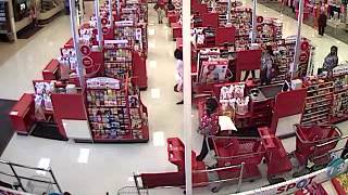 Retail Theft Suspect passing all points of sale