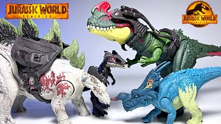 LATEST Jurassic World Dinosaurs Toys! Sinotyrannus, Stegosaurus, Einiosaurus, Moros Intrepidus