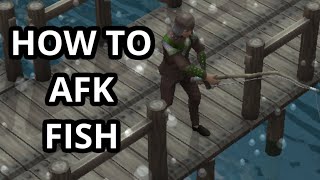 AFK Fishing Training In Brighter Shores - Fishing Rod Brighter Shores