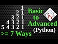 Python Pattern Program - Print Numbers in Triangle Shape | Number Pattern | Python Number Pattern 13