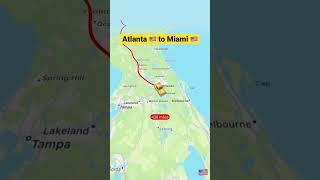 Travelling Atlanta Georgia to Miami Florida #usa