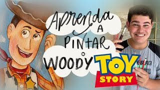 Aprenda a pintar o woody - pintura em tecido