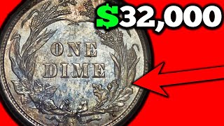 Silver 1893 Barber Dimes Worth Money!