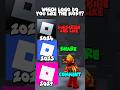 Which Roblox Logo Do You Like The Most?🤩 #robloxshorts