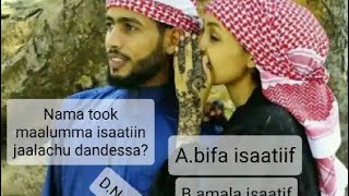 Namnii tokkoo jalalaa jalqabun duraa maltuu isaraa egamaa